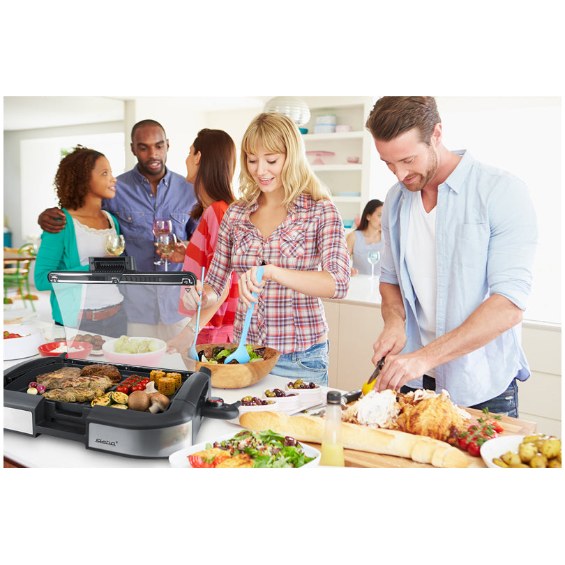 Grill da tavola Low-Fat "VG 195" cm 58x39x11,5