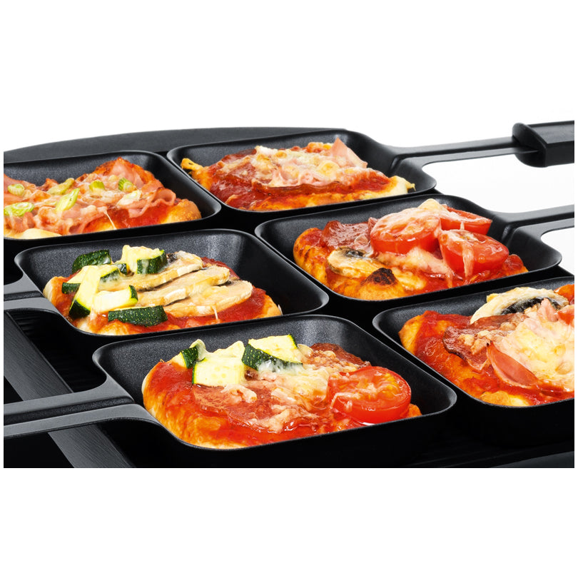 Pizza-Raclette per 6 persone "RC 6 BAKE & GRILL" cm 45x23x13,5