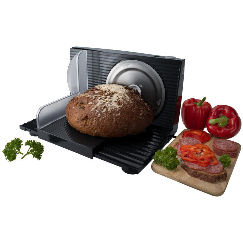 Affettatrice elettrica multifunzionale "AS 100" con lama ondulata (cm Ø17) cm 26,5x33x20