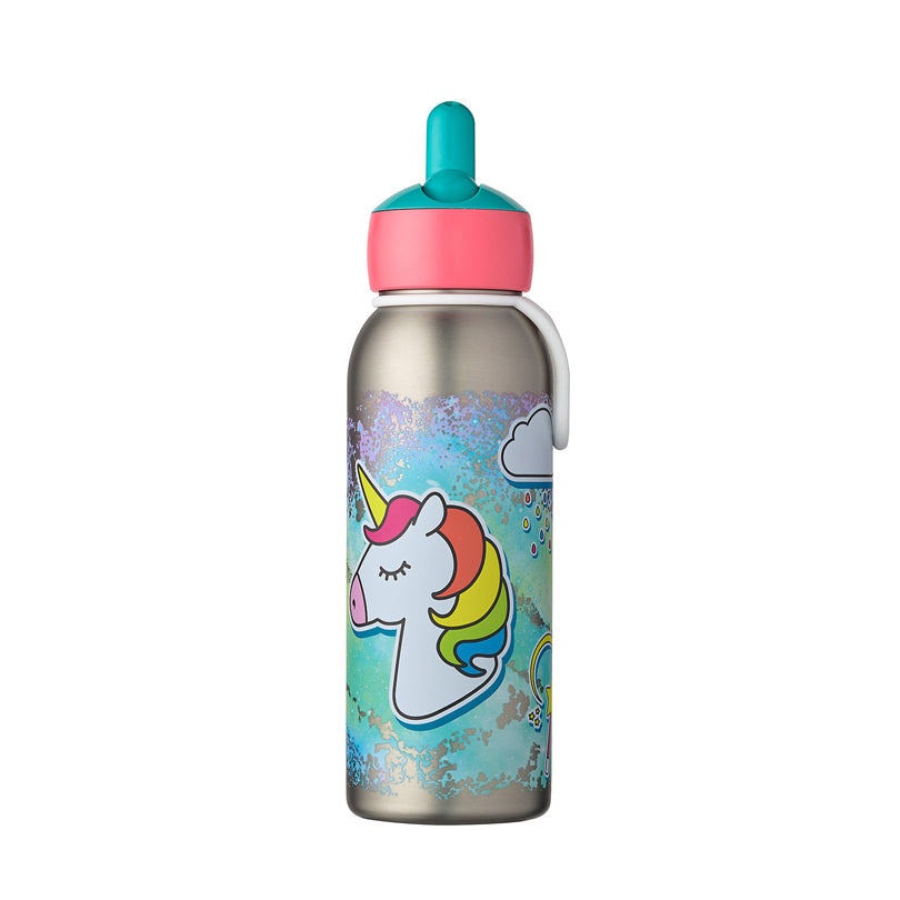 Borraccia termica Flip-Up "Campus - Unicorno" ml 350/cm Ø7x20,2
