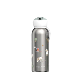 Borraccia termica Flip-Up "Campus - Little Farm" ml 350/cm Ø7x20,2