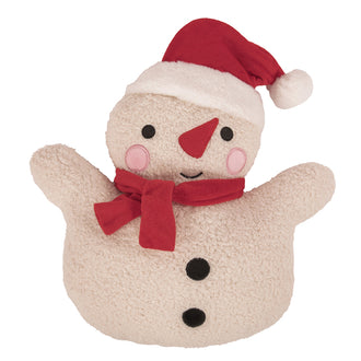 Cuscino decorativo "Pupazzo di neve",imbottito cm 36x8x36