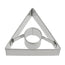 Stampino Triangolo con foro cm 5x5x1,5