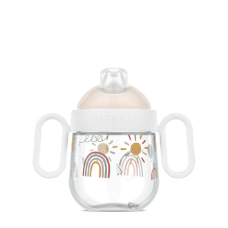 Tazza bambino antigoccia "Mio - Sunshine & Rainbow" ml 200/cm 13,1x7,2x1