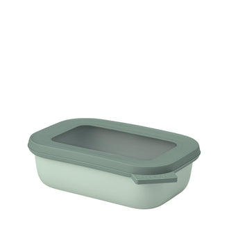 Contenitore rettangolare multiuso con coperchio a chiusura ermetica "Cirqula" l 0,5/cm 17,6x12,6x5