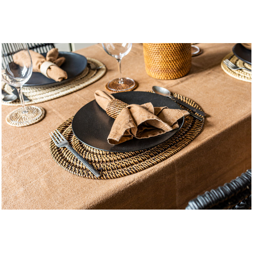 Tovaglietta all'americana ovale "Rattan" cm 40x30