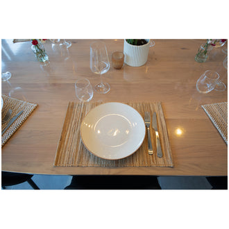 Tovaglietta all'americana rettangolare "Aster", intrecciata cm 30x45