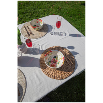 Tovaglietta all'americana tonda intrecciata "Kamar" cm Ø38