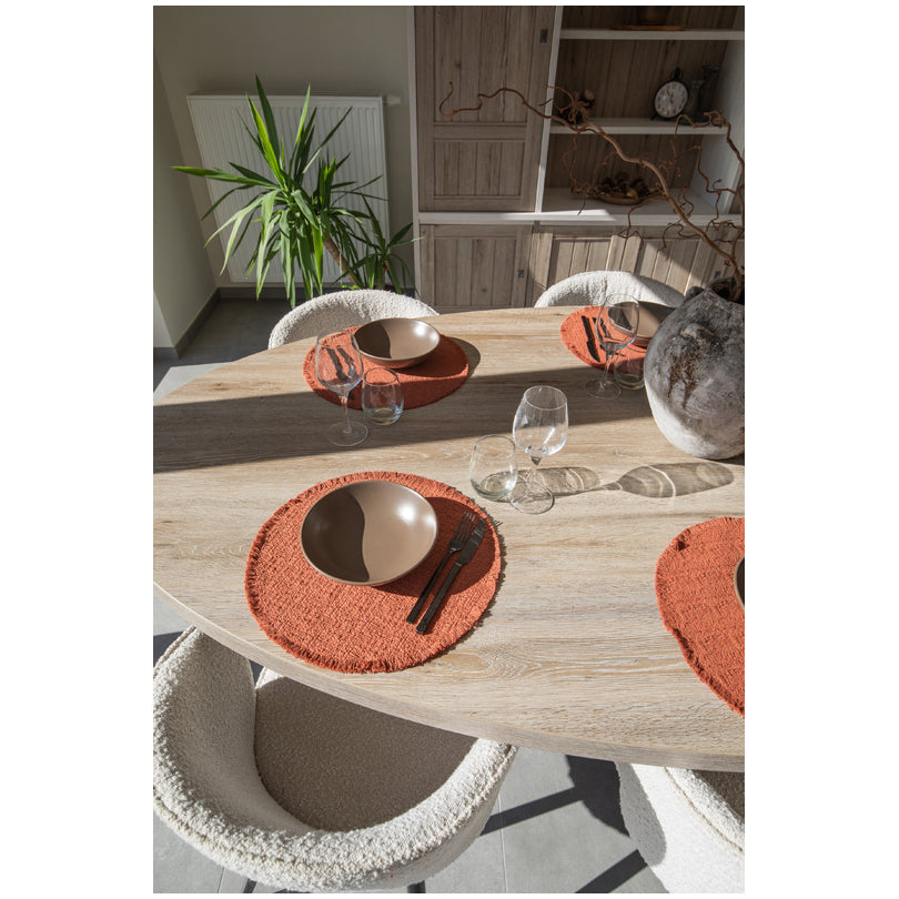 Tovaglietta all'americana tonda "Lina", utilizzabile su entrambi i lati cm Ø38