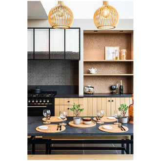 Tovaglietta all'americana tonda "Querco - Rock" cm Ø36