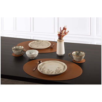 Tovaglietta all'americana ovale "Trudo", utilizzabile su entrambi i lati cm 45x33