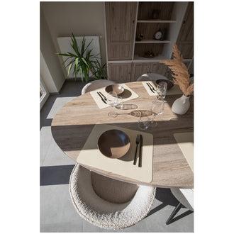 Tovaglietta all'americana rettangolare "Togo", utilizzabile su entrambi i lati cm 45x33