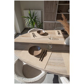 Tovaglietta all'americana rettangolare "Olten - plant based", utilizzabile su entrambi i lati cm 45x33