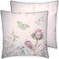 Cuscino quadrato con zip e Inlet Layana rose cm 40x40