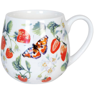 Tazza tè, disegno: Fruity Tea Strawberry - Victoria Lowe ml 420/cm Ø8,2x9