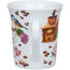 Tazza mug, disegno: Coffee Birds ml 410/cm Ø9,8x10,5