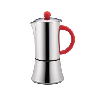 Caffettiera espresso Tiziano lucida per 6 tazze cm 10,5x23