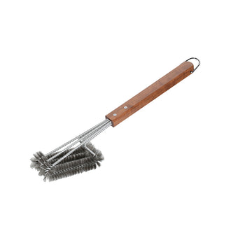 Spazzola griglia tripla "Texas" con setole in acciaio cm 7x45