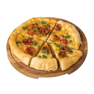 Tagliere per servire pizza tondo M "Friends" cm Ø29x2