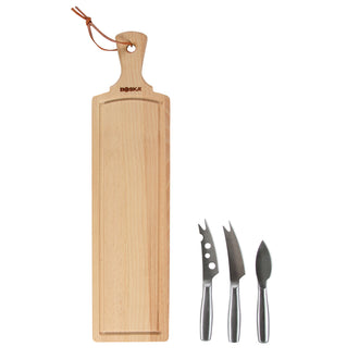 Kit formaggio rettangolare "Amigo", 4 pezzi cm 44,5x11x1,5