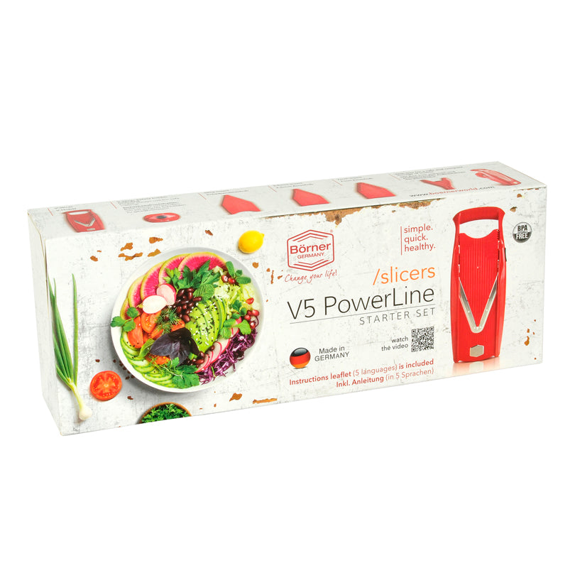 Affettaverdura "V5 Power Line", Kit 5 pezzi cm 38x15