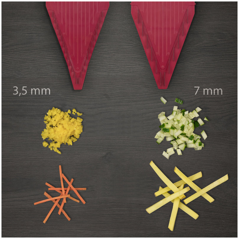 Affettaverdura "V5 Power Line", Kit 5 pezzi cm 38x15