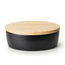 Portapane ovale con coperchio in legno cm 36x23x13,5