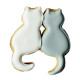 Tagliabiscotti Coppia di gatti cm 8