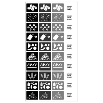 Etichette per barattoli 3x10 pezzi Cm 2,5x1,7