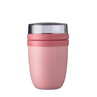 Portavivande/Lunchbox termico "Ellipse", composto da 2 contenitori ml 500+200/Ø10,7x17