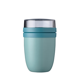 Portavivande/Lunchbox termico "Ellipse", composto da 2 contenitori ml 500+200/Ø10,7x17
