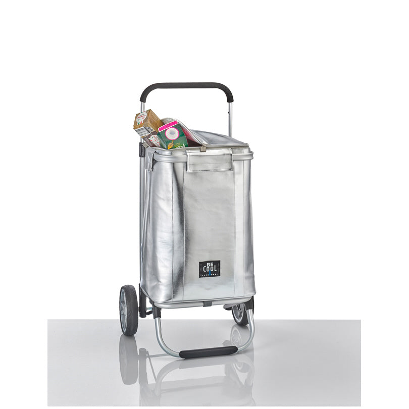 Trolley con borsa termica rimovibile BE CooL Silver, large l 36/cm 30x25x48/98