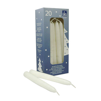 Candele per albero di natale, in confezione da 20 pezzi, autospegnenti, RAL cm 1,2x12,4