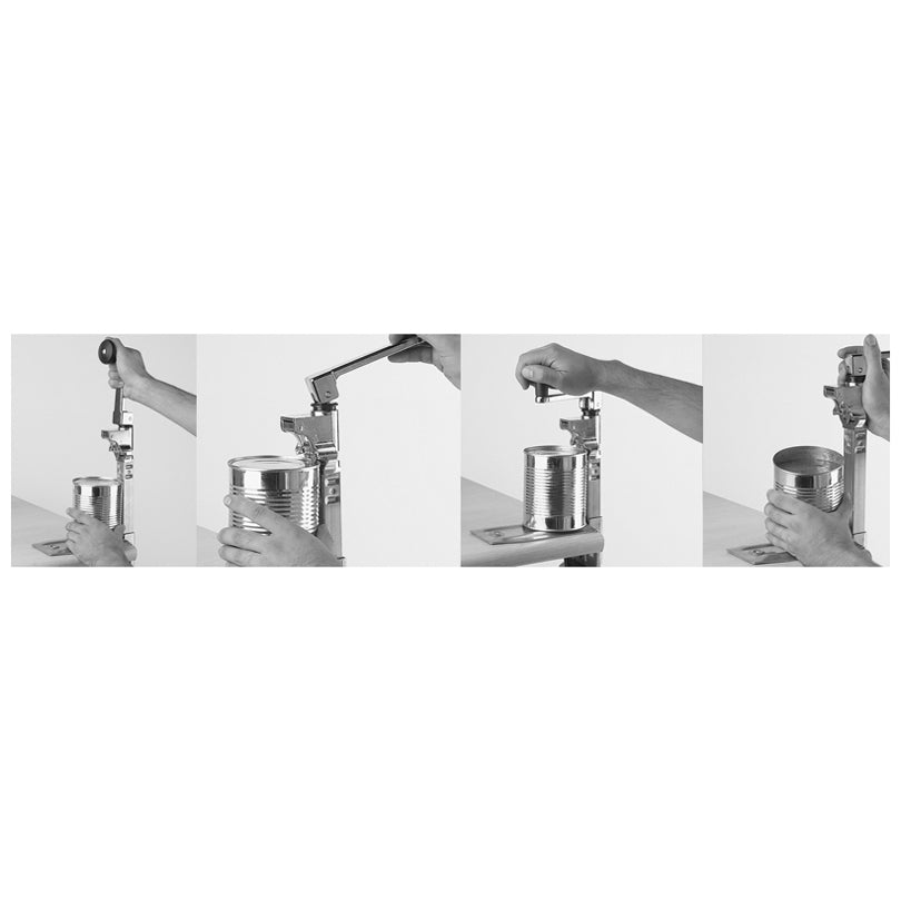 Apriscatole da banco nichelato cm 21,5x10x74