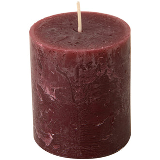 Candela cilindrica dark red cm Ø7x8