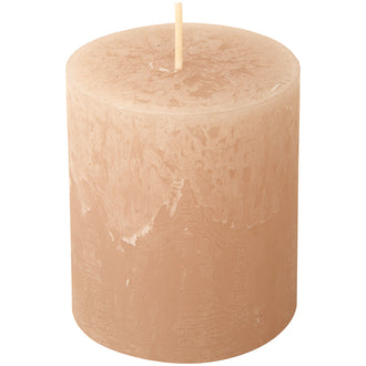 Candela cilindrica linen cm Ø7x8