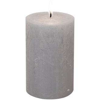 Candela cilindrica silver cm Ø7x11