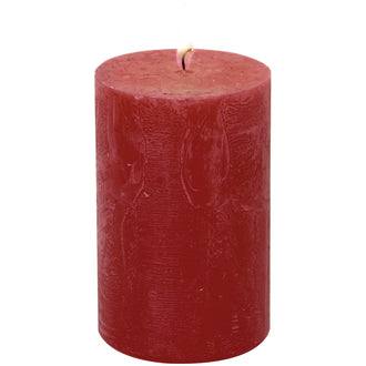 Candela cilindrica red cm Ø7x11