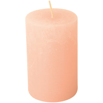 Candela cilindrica light rose cm Ø7x11