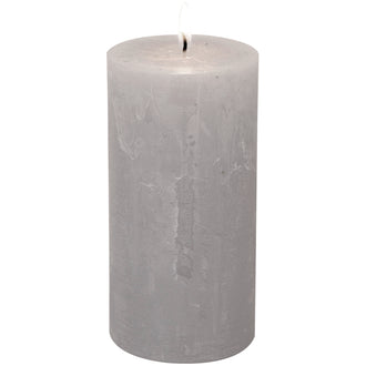 Candela cilindrica silver cm Ø7x14