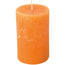 Candela cilindrica orange cm Ø7x14