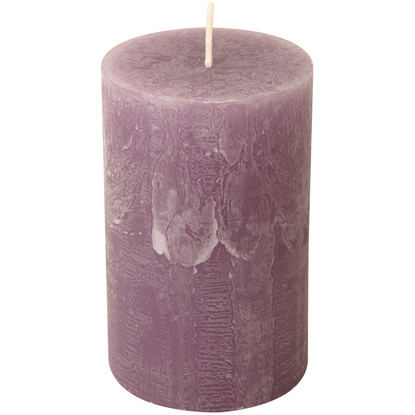Candela cilindrica lavender cm Ø7x14
